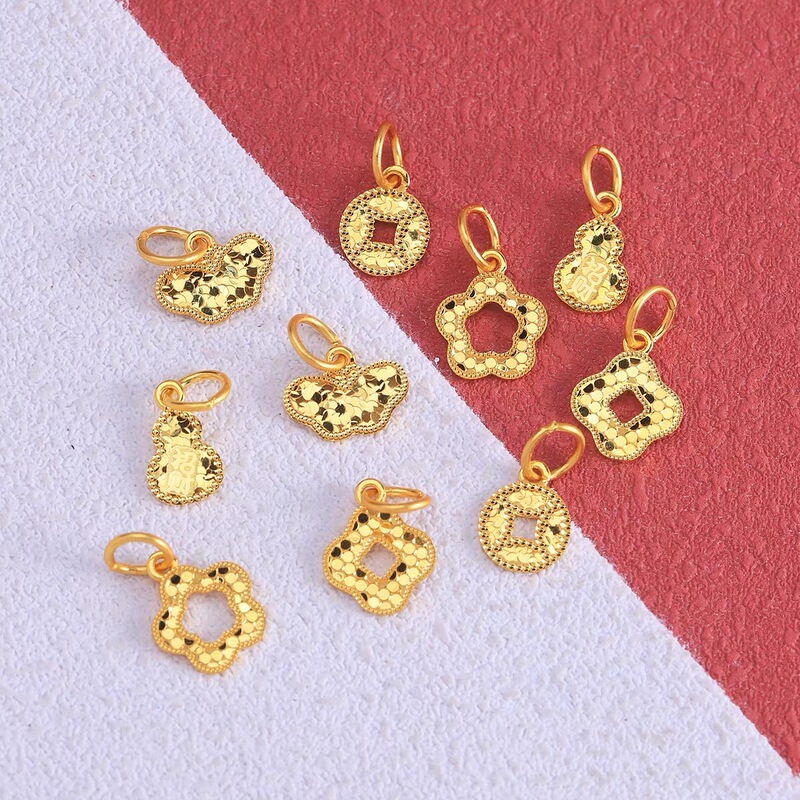 925 sterling silver gold-plated ice-flake flower heart pendant charm with through-hole for DIY handmade bracelet accessories 925 sterling silver gold-plated ice-flake flower heart pendant charm with through-hole for DIY handmade bracelet accessories