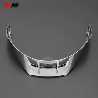 tail rear air duct deflector — Dəbilqə (Kaska) aksesuarları - pista-rear-wing-silver-plated-with-screws