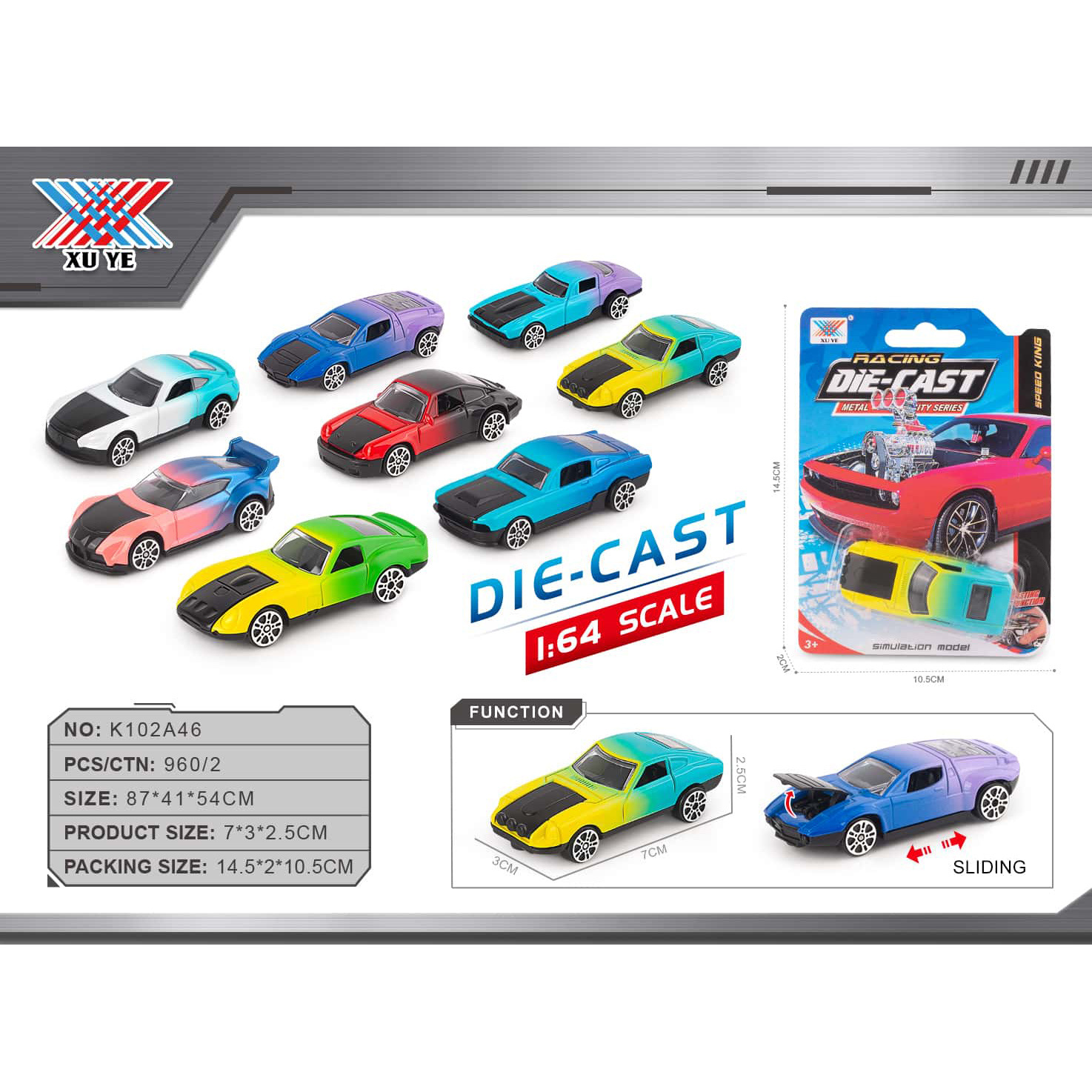 Simulación transfronteriza de aleación modelo de automóvil todoterreno adornos de automóvil deportivo infantil aleación regalos de coche para niños