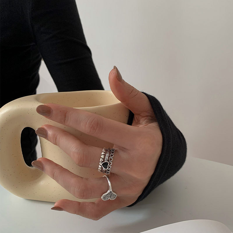 Open Love Heart Ring Female SpecialInterest Design Affordable Luxury Fashion Refined Personalized Retro HighGrade Temperament Fashionpicture6