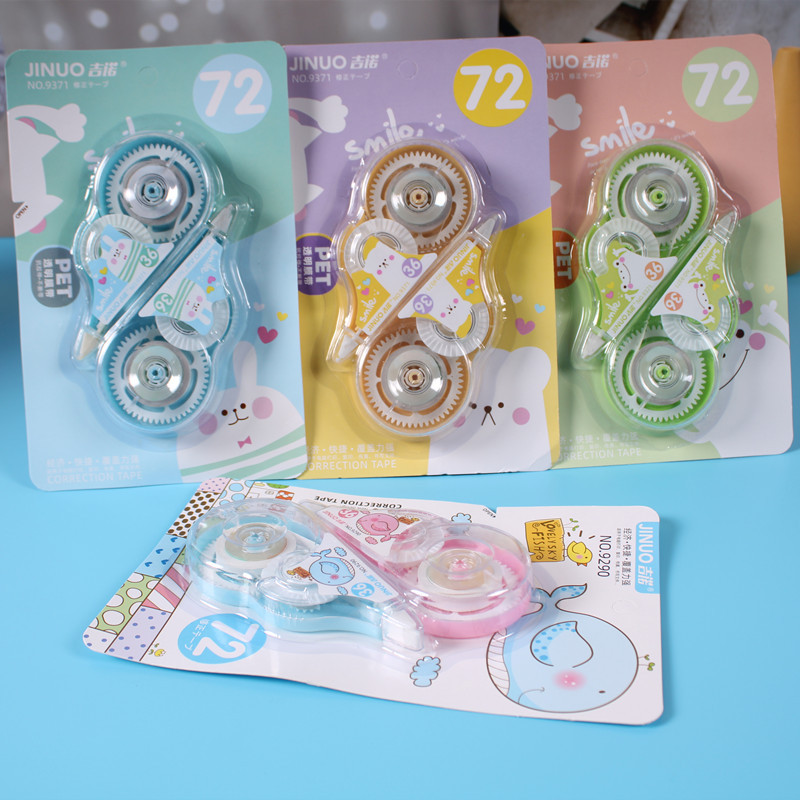 Gino de gran capacidad de doble tarjeta asequible cinta de corrección estudiante ultra silencioso durable cinta de corrección de suministros de oficina cinta de corrección