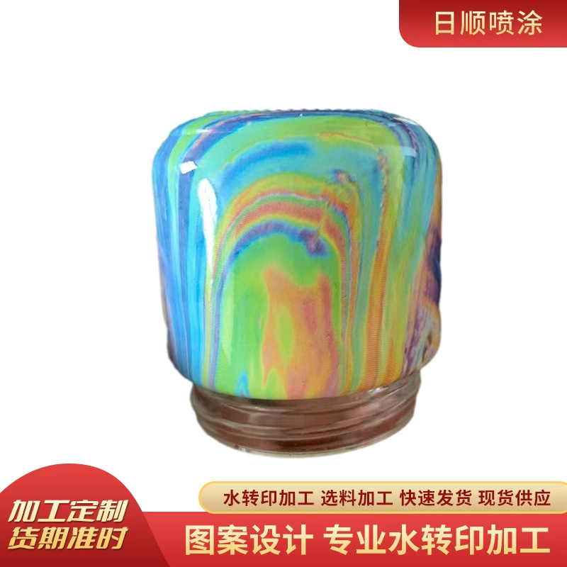 New glass products water transfer processing to surface printing technology pattern camouflage printing wood grain transfer