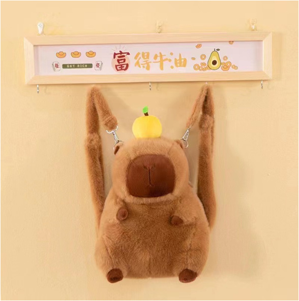 Comercio exterior nueva bolsa de felpa, muñeca, bolso, máquina de agarre, máquina de garras, intercambio de muñecas, muñeca de oso, ciudad de videojuegos, intercambio de mochilas