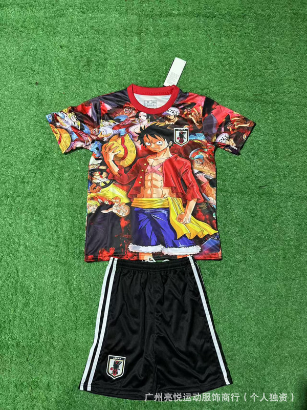 サッカーユニフォーム日本アニメワンピースドラゴンボールナルト超サイヤ人クレヨンしんちゃんシリーズ子供服|undefined