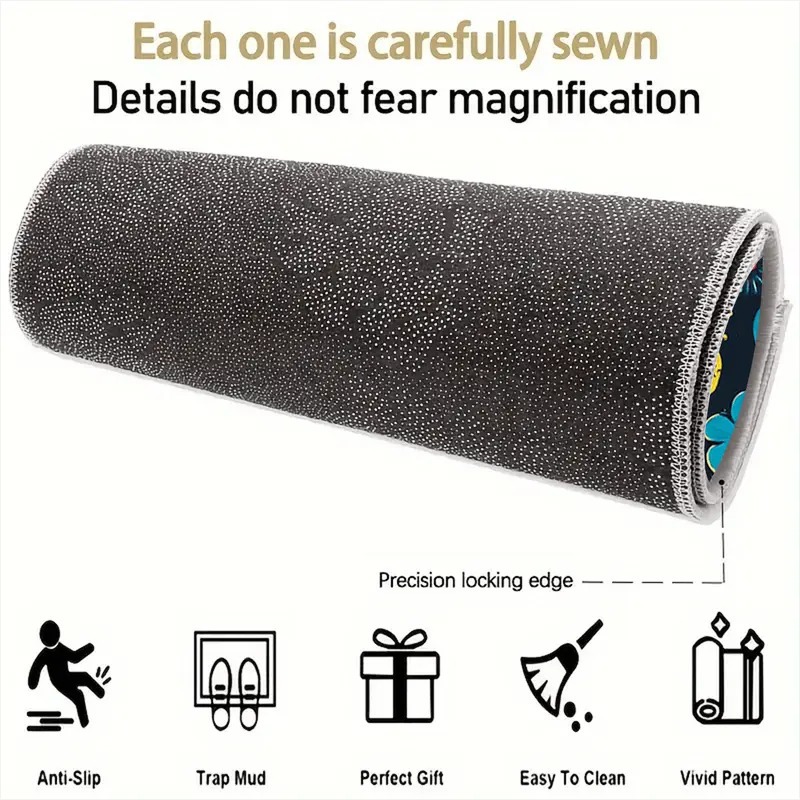 Cross-Border Temu Dropshipping American Retro Car Floor Mats, Universal for All Seasons, Cartoon Floor Mats, Dust-Proof and Wear-Resistant Storage Mats