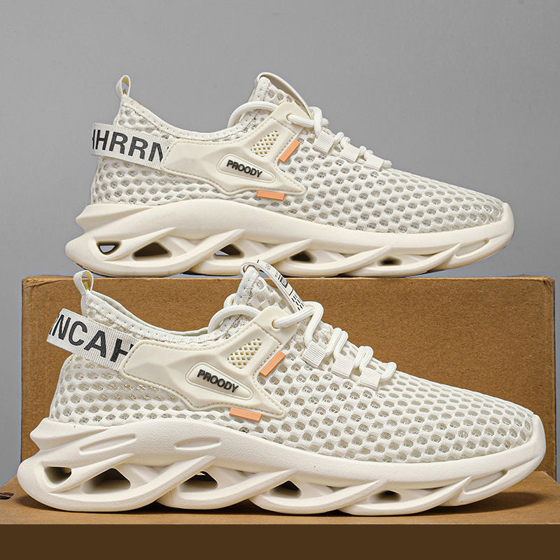 Nuevo modelo de primavera 2026, zapatos casuales versátiles y modernos para adolescentes, zapatillas deportivas transpirables con suela blanda, antiolor y con diseño hueco.