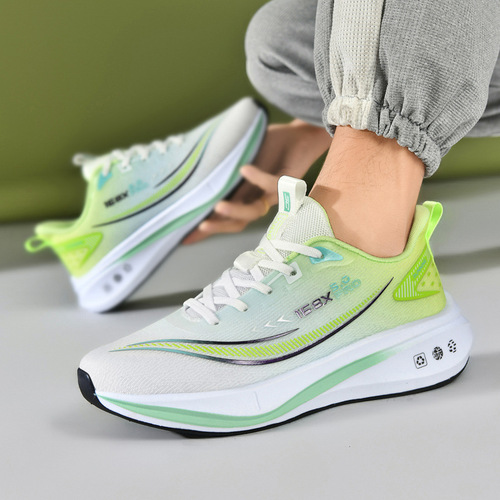 Men's Spring Casual Versatile Youth Lightweight Running Shock Absorbing Featherweight Mesh Breathable Dads Shoes