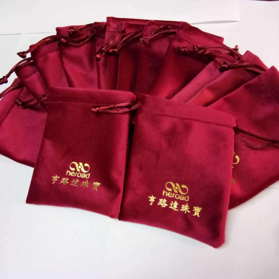 金丝绒各种颜色束口袋元宝袋开口笑荷包袋色丁袋珠宝珠宝首饰袋