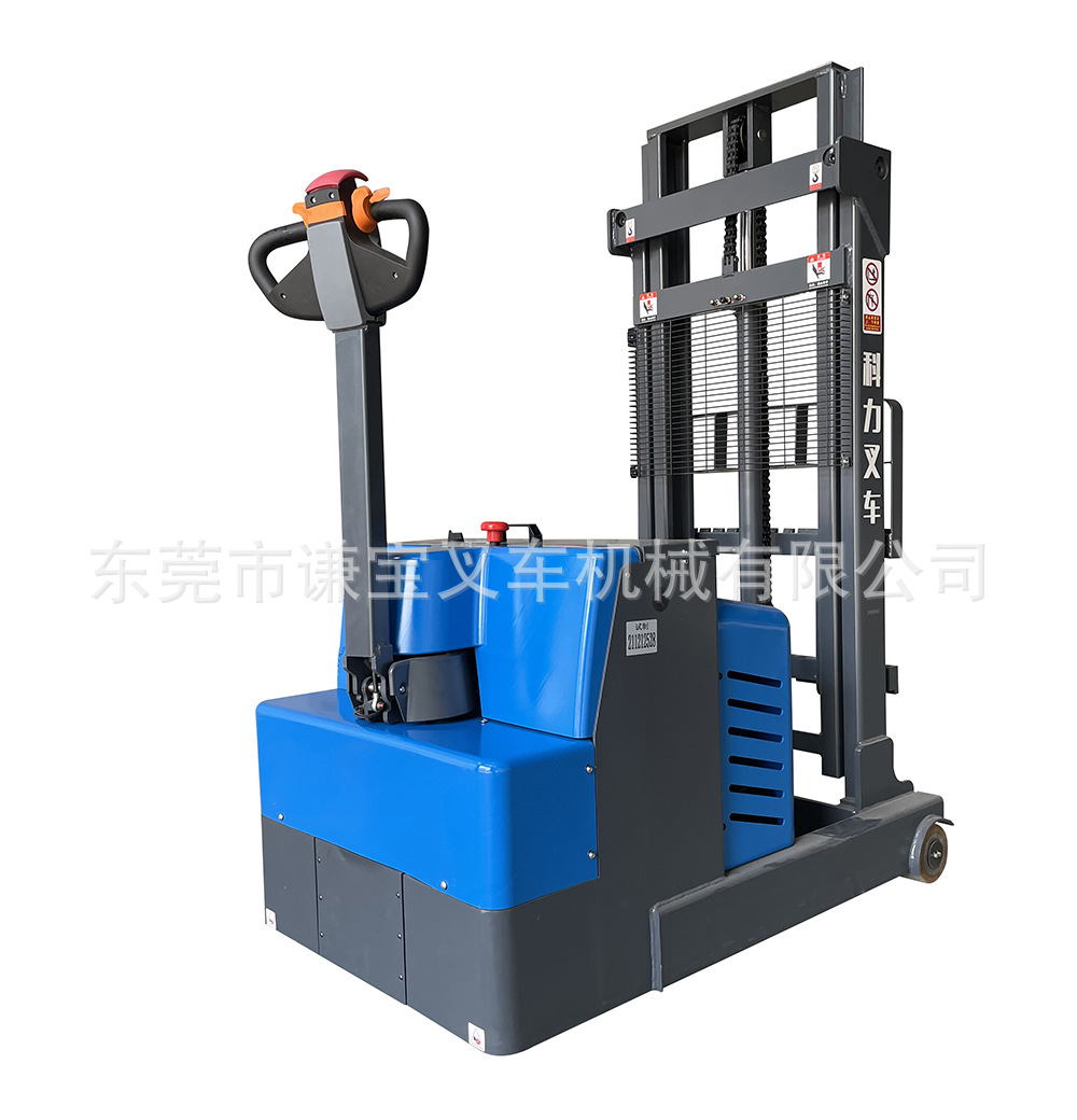 Apilador de equilibrio pequeño 1,2 T carretilla elevadora hidráulica eléctrica completa manipulación y carga sin patas carretilla elevadora eléctrica