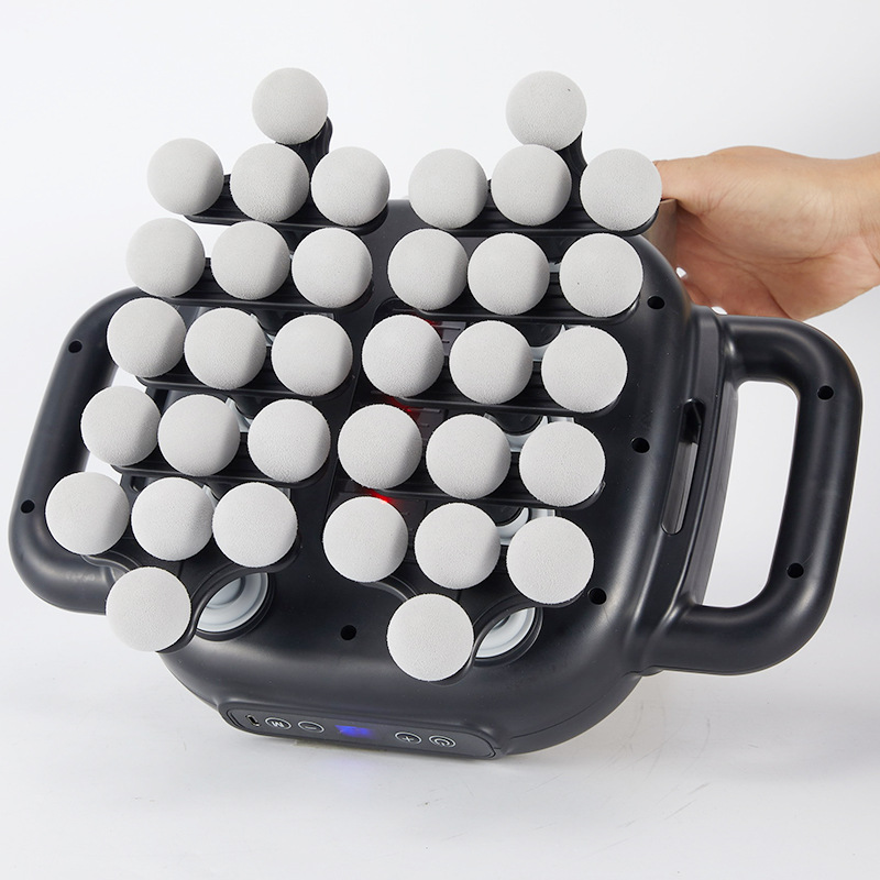 34-Head Fascia Gun Multi-Head Massager Fascia Gun Professional-Grade Fitness Home-Use Rechargeable Massager