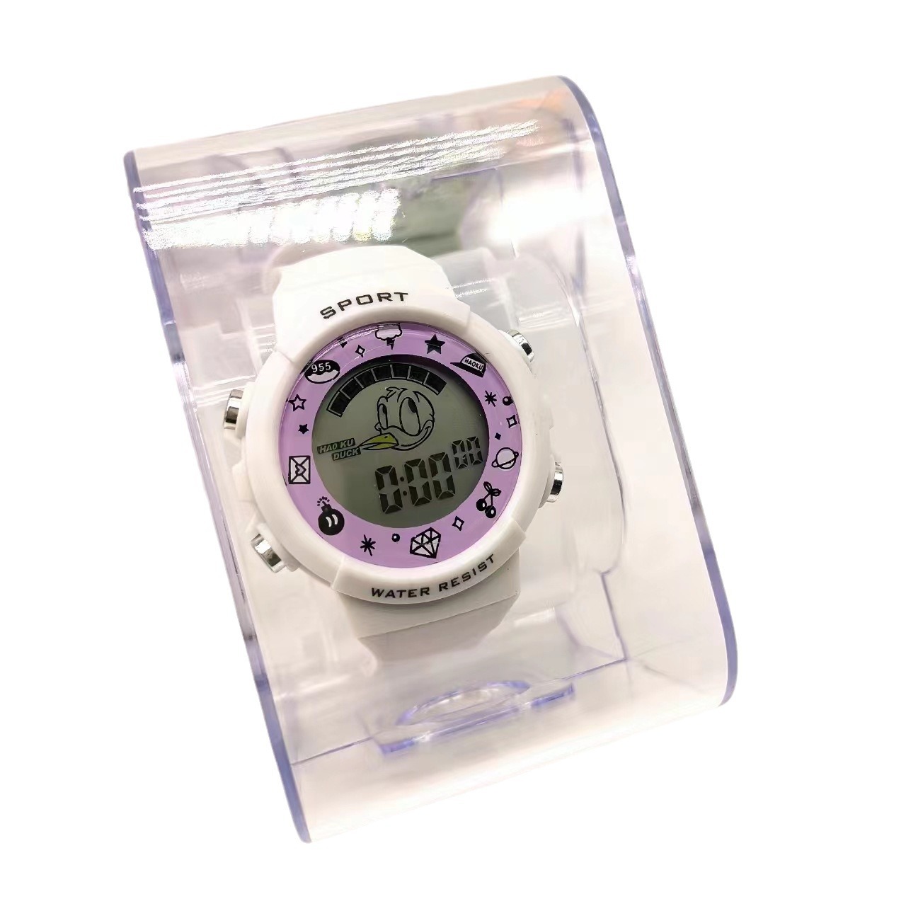 Lindo estudiante nuevo reloj electrónico deportes de dibujos animados reloj de moda niños y niñas versátil estilo coreano reloj fresco