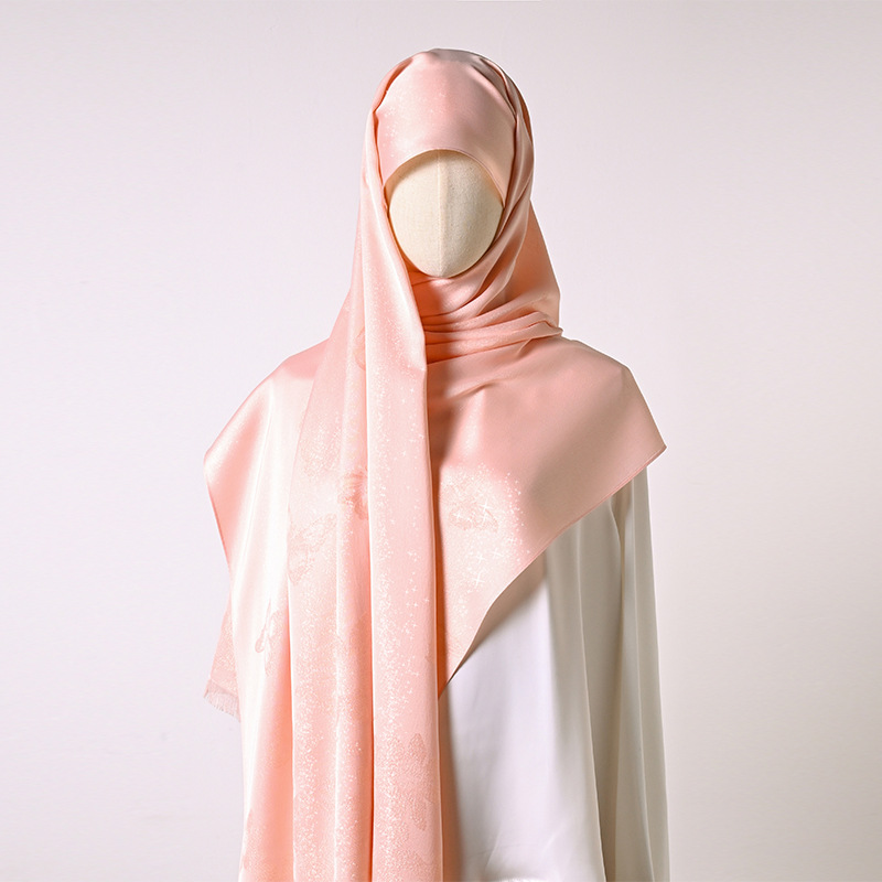 Sciarpa da donna estiva double face, versatile, con stampa, design semplice, accessorio per capospalla._voghion.com