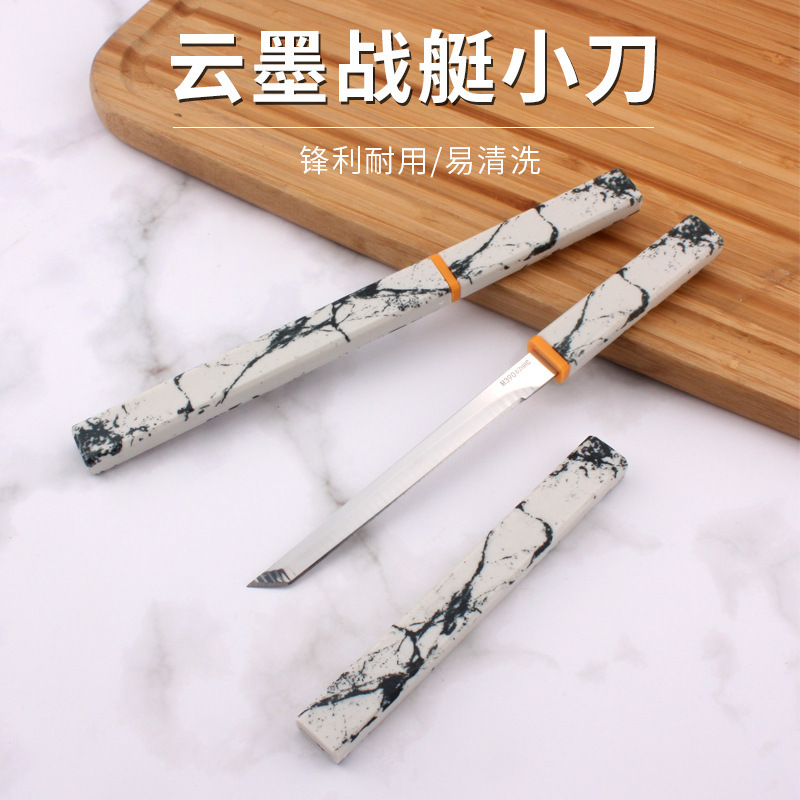 Directo al por mayor pequeño acorazado M390 espejo ABS manejar al aire libre camping picnic fruta cuchillo hogar