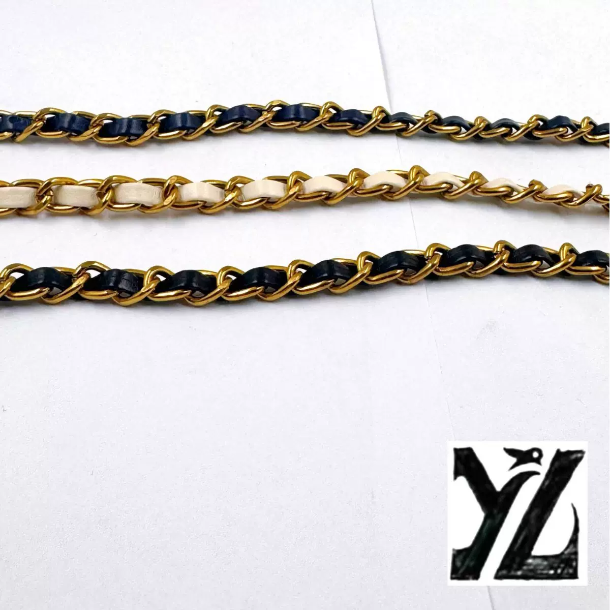 现货鎏金色链条手袋穿皮手提厂家直销肩带不掉色配件包包五金包带