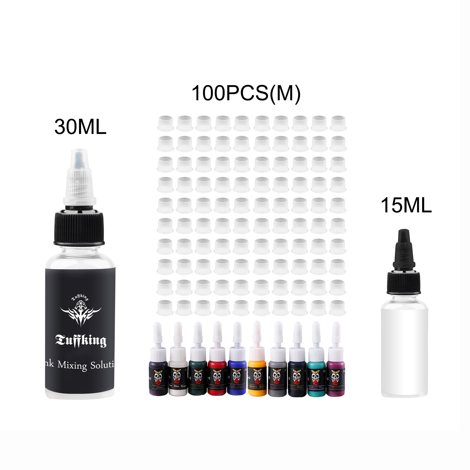 Tuffking tatuaje dilución de tinta tatuaje dilución de pigmento tatuaje pigmento más delgado tatuaje consumibles