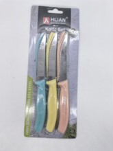 厂家不锈钢水果刀厨房瓜果削皮刀水果刀具家用彩色削果皮刀具批发