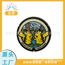 可愛動漫人物合金杯墊防滑隔熱密度墊創意小精靈金屬杯墊定制批發