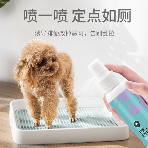 Factory direct selling pet defecation inducer 120ml dog and cat toilet inducer toilet positioning toilet training spray