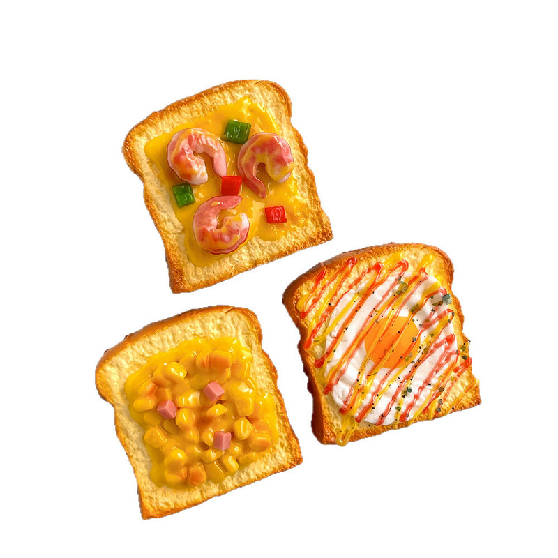 新しい冷蔵庫マグネット西洋トーストグルメパンシリーズ模擬食品 diy アクセサリー食品おもちゃ磁気冷蔵庫マグネット|undefined