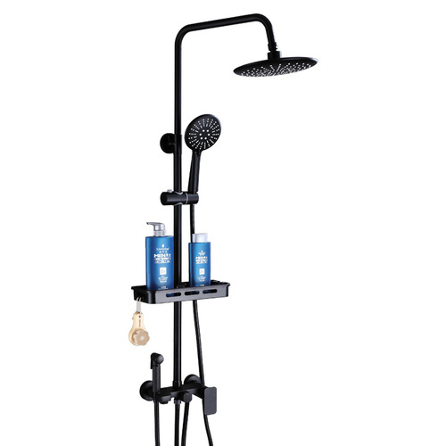 Shower Head Set, Household Shower, Bathroom, Black Digital Rain Shower Head, Factory Wholesale