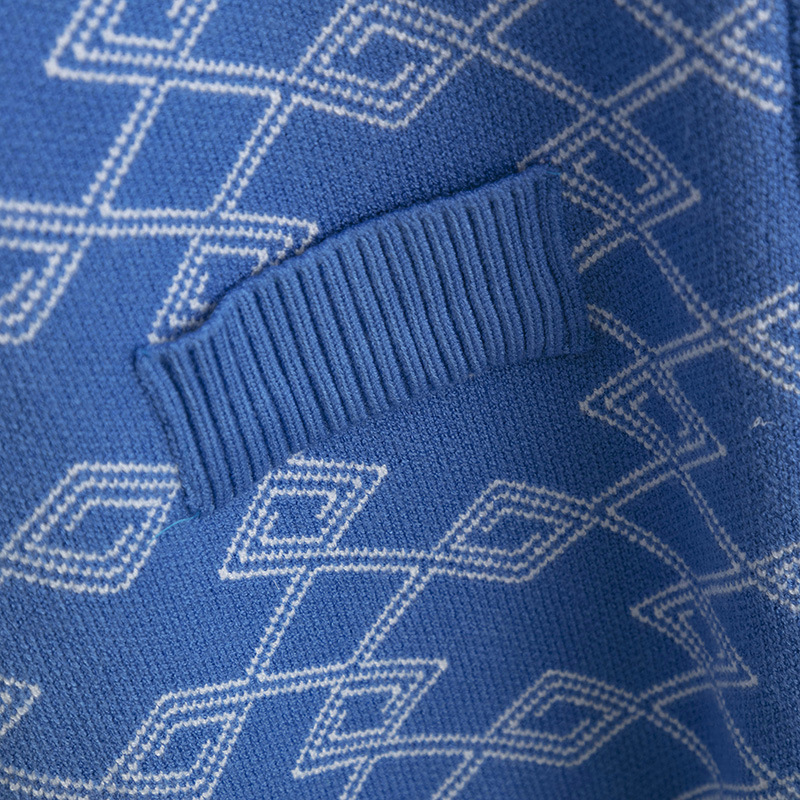 Roupas femininas plus size roupas femininas outono e inverno jacquard contraste cor solto suéter longo casaco cardigan_voghion.com