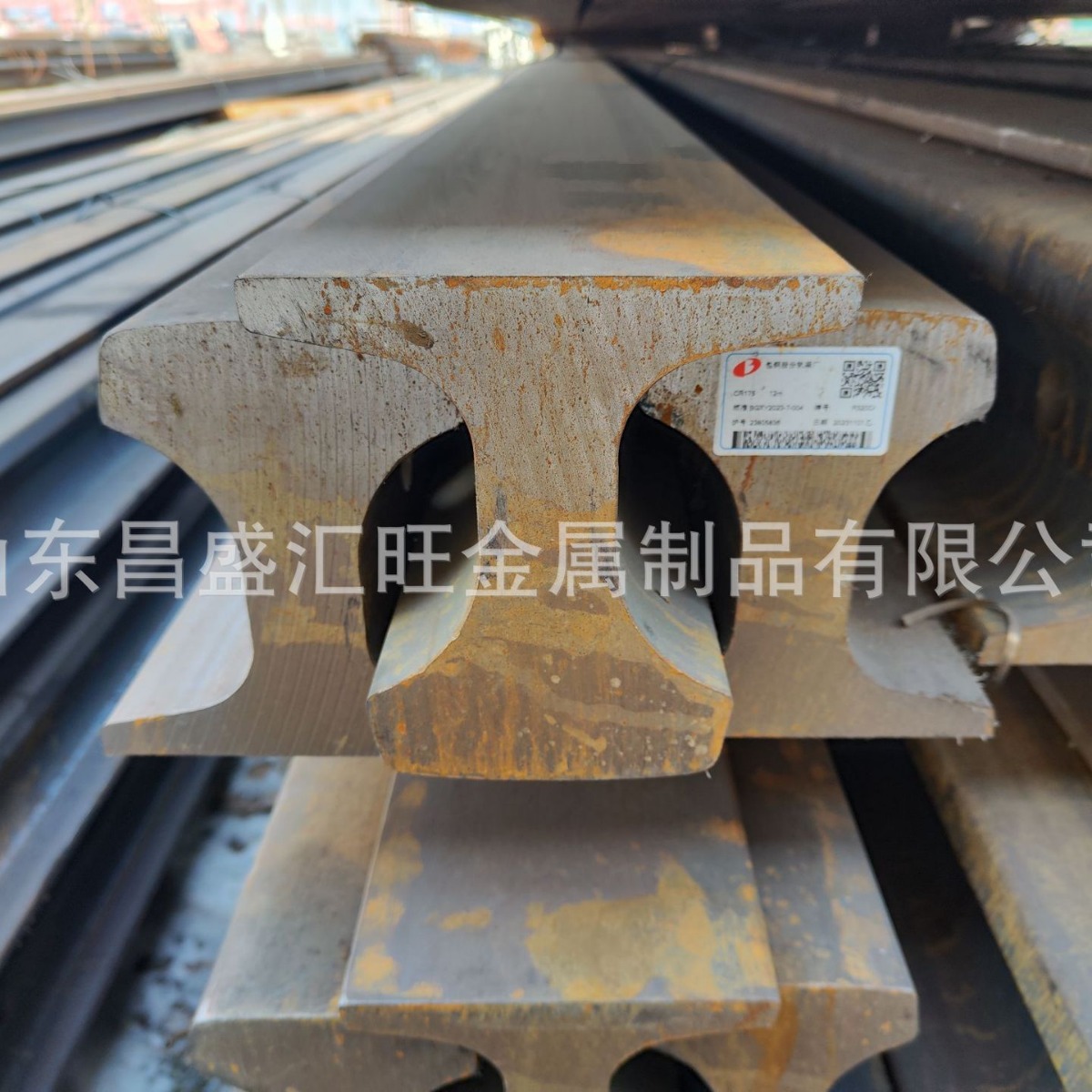 R65俄标钢轨R50欧标道轨,进口道轨材质R350HT执行标准EN13674-1