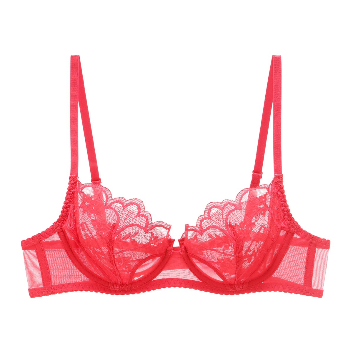 Women's Bra And Briefs Set Lace Perspective Thin Bra For Ladies_voghion.com