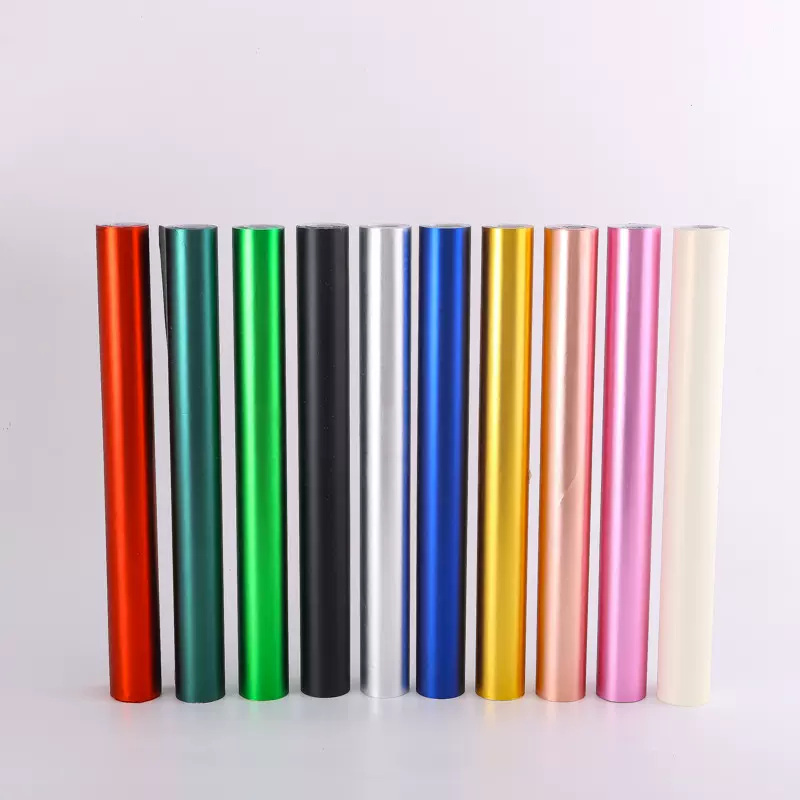 跨境爆款哑光高档纯色防水金属纸精美DIY手工铝箔圣诞礼品包装纸