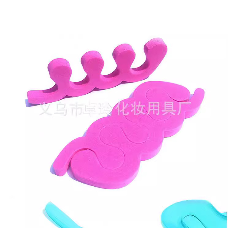 Herramientas de uñas EVA dedo separador leopardo patrón dedo algodón de gama alta manicura traje accesorios separación dedo del pie