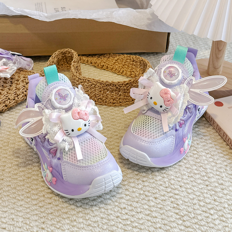 2026 Spring and Summer New Girls' Shoes Kuromi Girls' Sports Casual Shoes Campus Princess Shoes Hello Kitty 2026 Spring and Summer New Girls' Shoes Kuromi Girls' Sports Casual Shoes Campus Princess Shoes Hello Kitty
