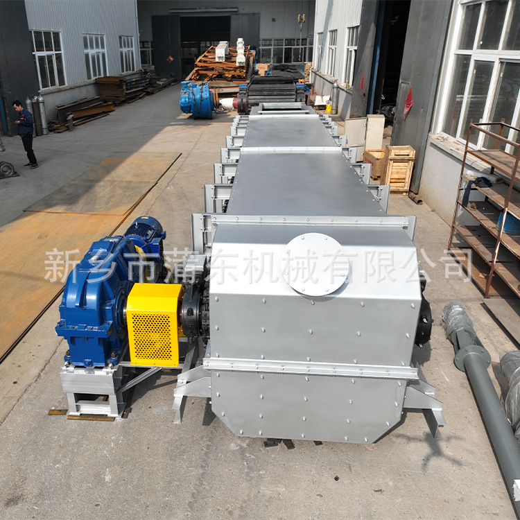 矿山板式给料机重型 水泥 冶金链板输送机 履带式板喂机料仓加高