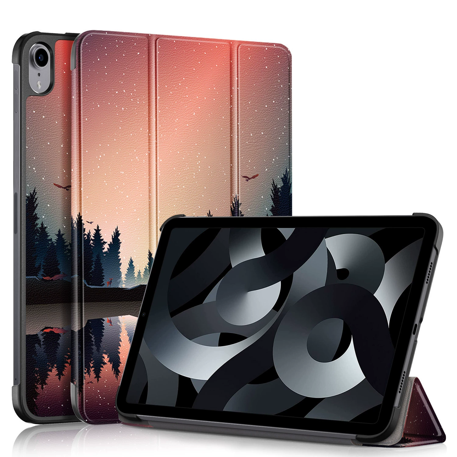 Подходит для iPad 10-го поколения 10.9 2022, плоский защитный чехол, кожаный чехол для iPad 10.9 2022