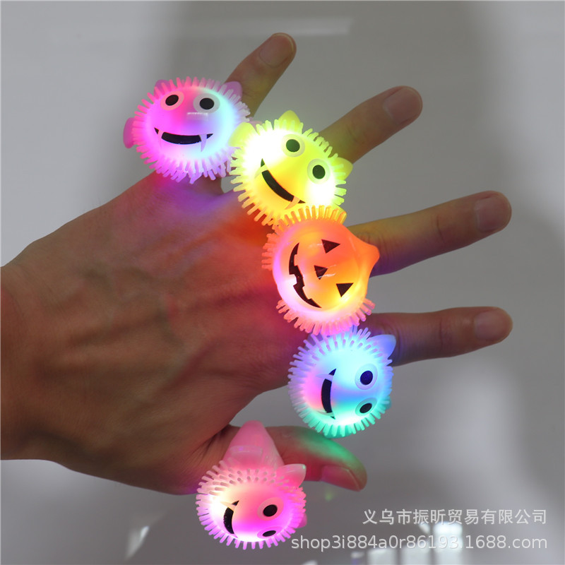 30000 Holy Day luminescence Ring Dance party Party Child Toys Finger Lights Pumpkins gift gift