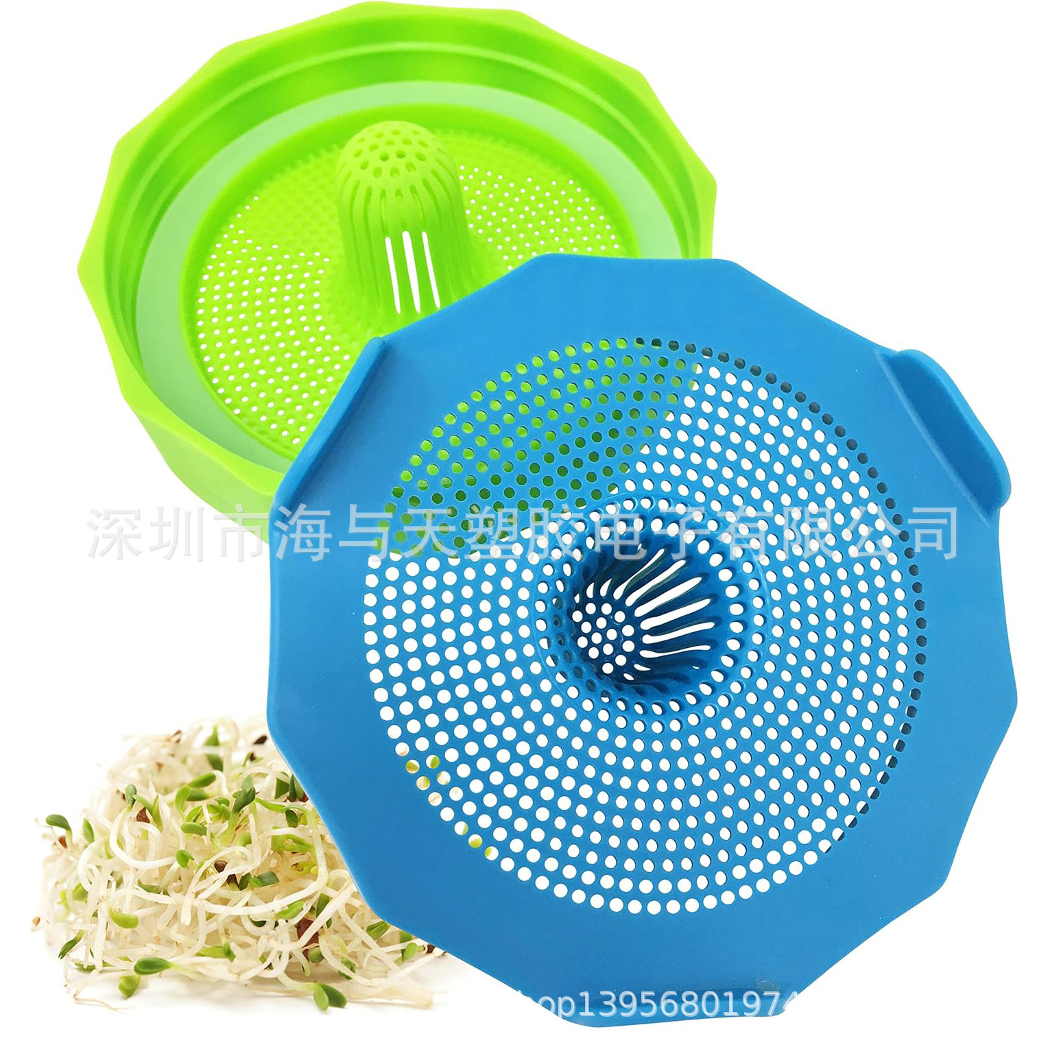 宽口种子发芽罐盖子豆芽套件梅森罐种子发芽罐盖子