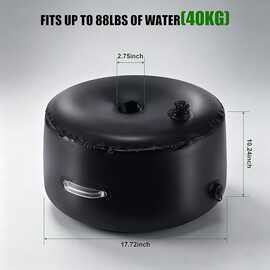 PVC配重水袋50L20L加厚50KG水袋透明手把户外遮阳伞展架底座沙袋