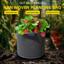 Round Non-Woven Fabric Plant Grow Bags Tree Planting Bagֲ��