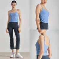 Спортивный топ Lulu Yoga, топы, спортивный бюстгальтер высокой прочности, амортизирующий, антипровисающий, фитнес-жилет, спортивный бюстгальтер для женщин