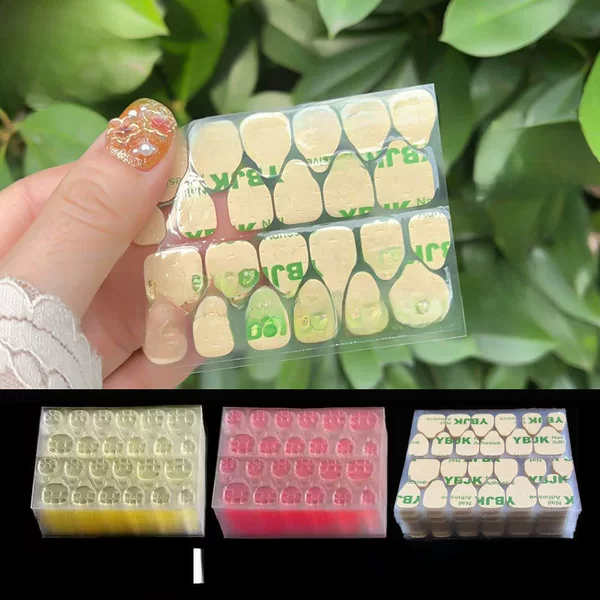[Source Manufacturer] New Korean Upgraded Jelly Glue Thin Extremely Sticky Manicure Wearable Nail Waterproof Double-Sided Sticker