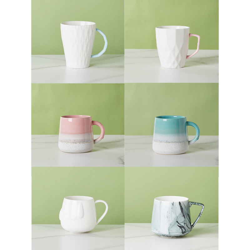 杯子马克杯喝水夏季家用陶瓷咖啡牛奶男女茶杯简约ins小众办公室