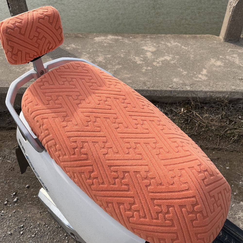 New Jacquard Sun-Proof and Heat-Insulating Electric Vehicle Seat Cover, Universal Non-Slip Seat Cushion for Electric Bikes, Hot-Selling
