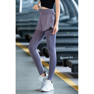 Spring and Summer Thin Pants Professional Marathon Outdoor High-Waist Hip-Lifting Yoga Compression Pants Factory Wholesale