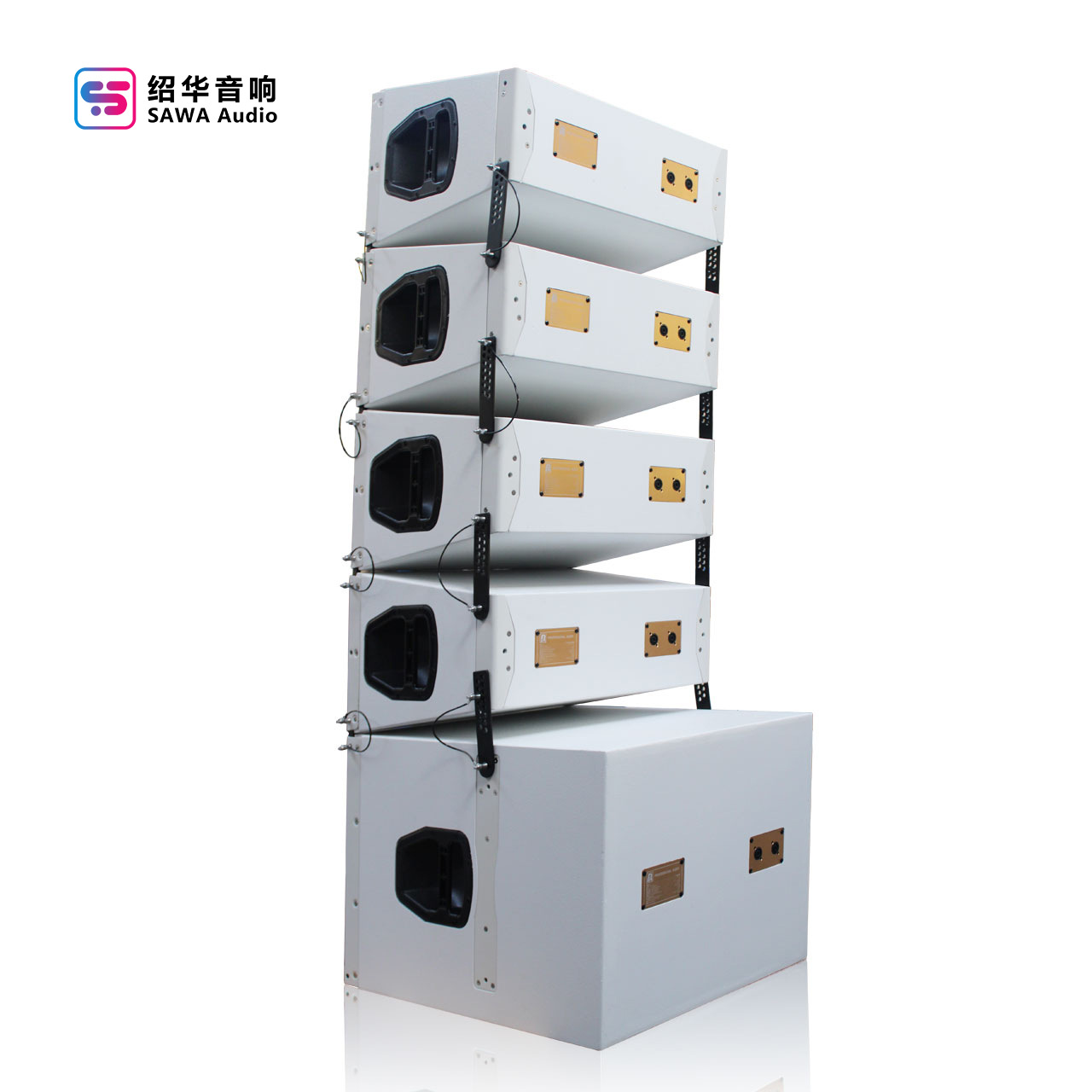 Altavoces de arreglo lineal duales de 10 pulgadas, sistema de sonido de arreglo lineal de audio profesional para escenarios de gran escala al aire libre, audio profesional personalizado