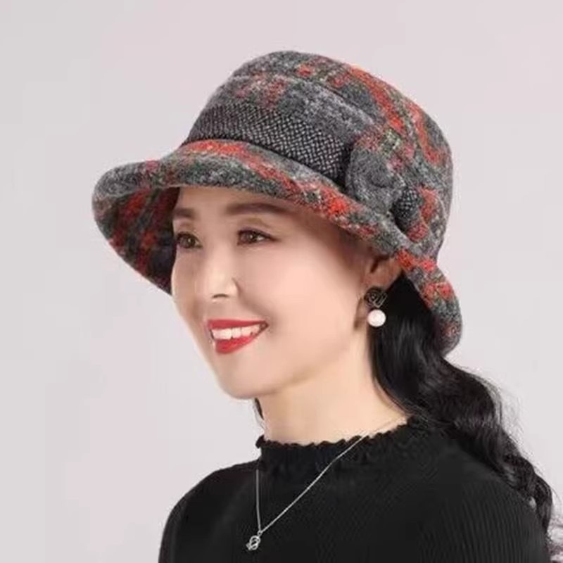 老太太帽子女秋冬盆帽加厚保暖妈妈渔夫帽冬季奶奶防寒中老年人帽|undefined