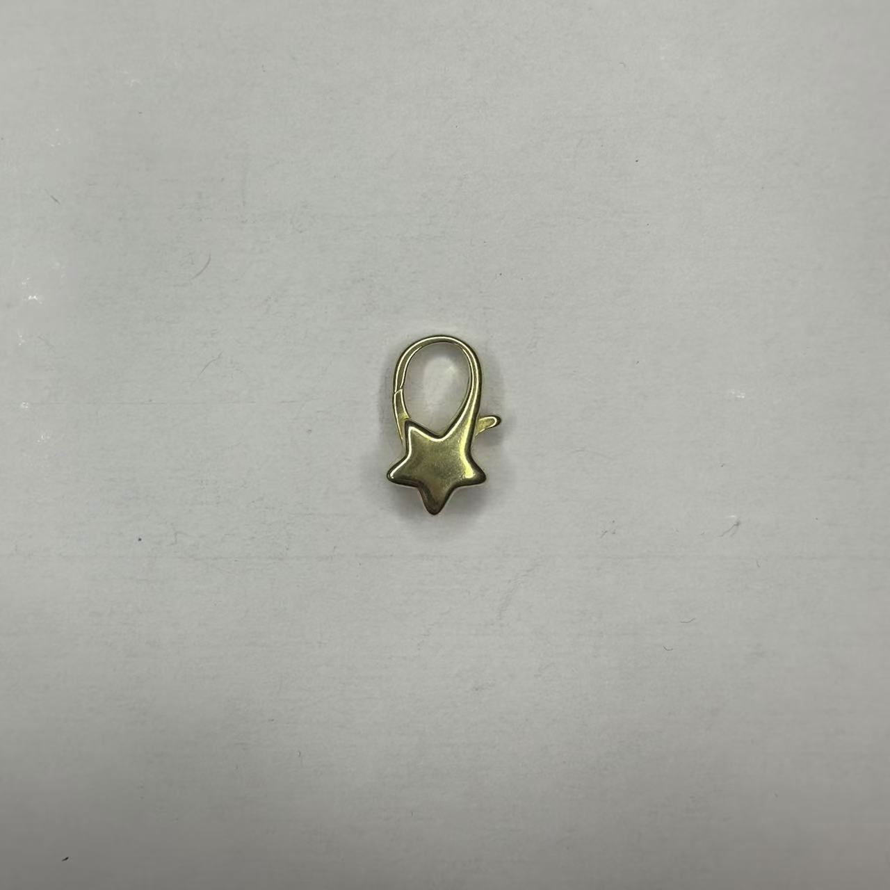 黄铜五角星龙虾扣diy手作手链项链连接扣配件