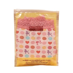 Cross-border underwear packaging bag men's and women's plastic zipper bag PE soft material wholesale transparent sealed bag in stock