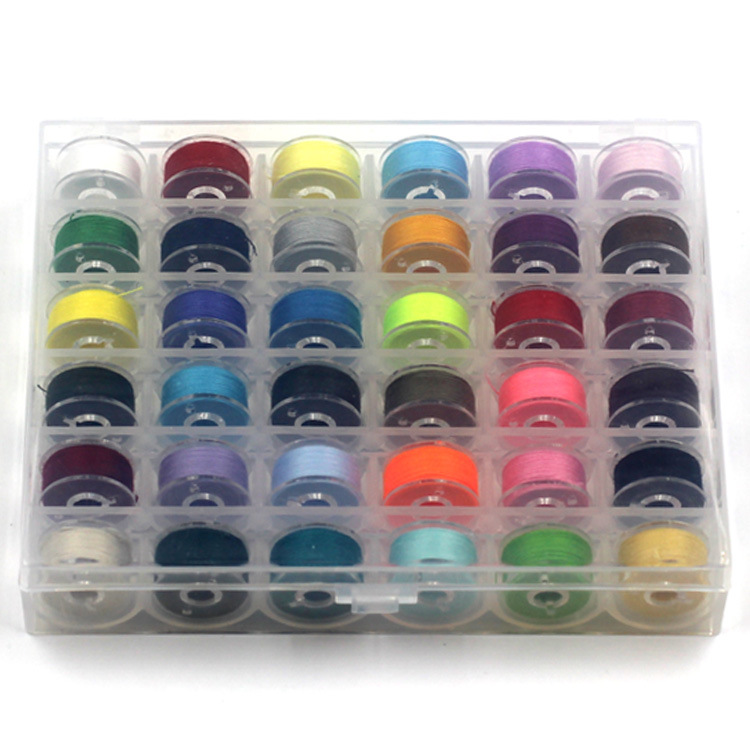 Caja de bobina neutral de 36 colores con alambre