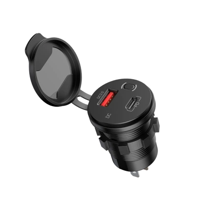 Cross-Border New Model Car, Motorcycle, and Ship Vehicle Charger with Fast Charging Qc3.0+Pd Port, New Vehicle Charger (Mobil şarj cihazları) - car-charger-can-display-fast-charging