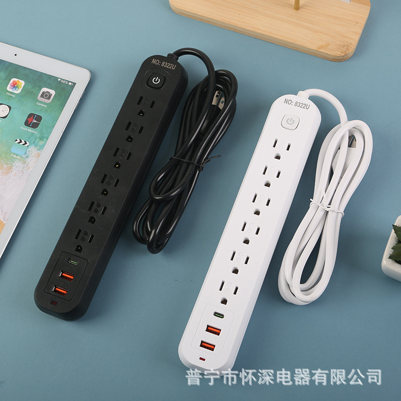 2USB + 1Type-c5 - bit15 jackEstándar americano América del SurMéxico blanco y negroindicador de embalaje de tarjetas de papel