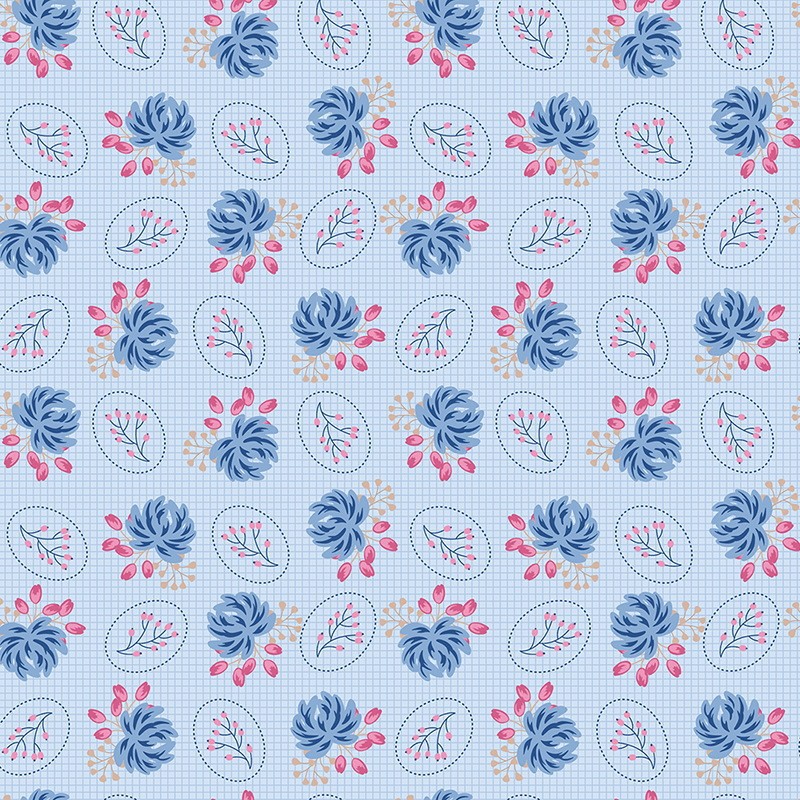 Jinhao tela de bordado material DIY tela de tela de tela de algodón para el hogar tela floral prenda impresión de tela