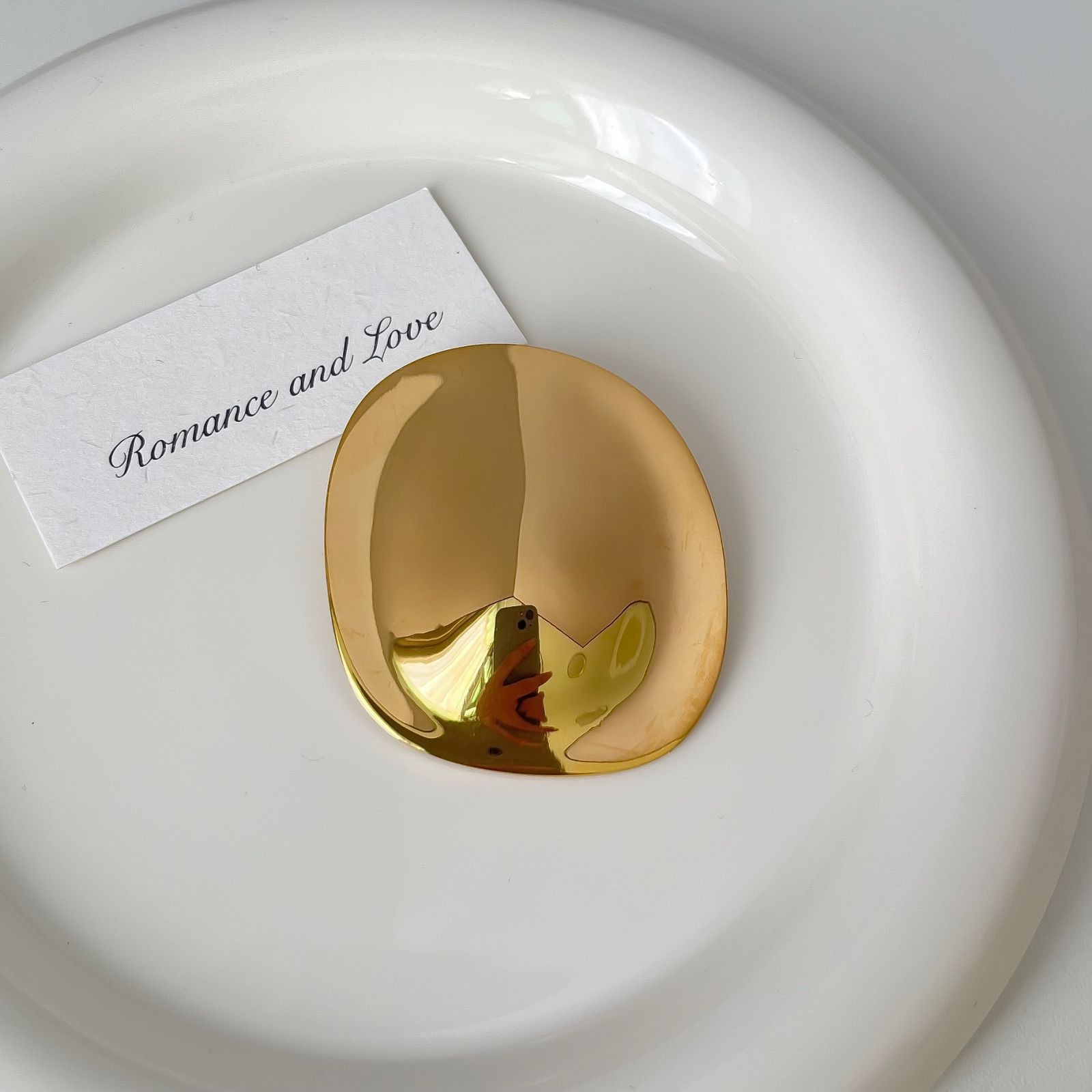 11#큰 금 덩어리 둥근 케이크 코사지